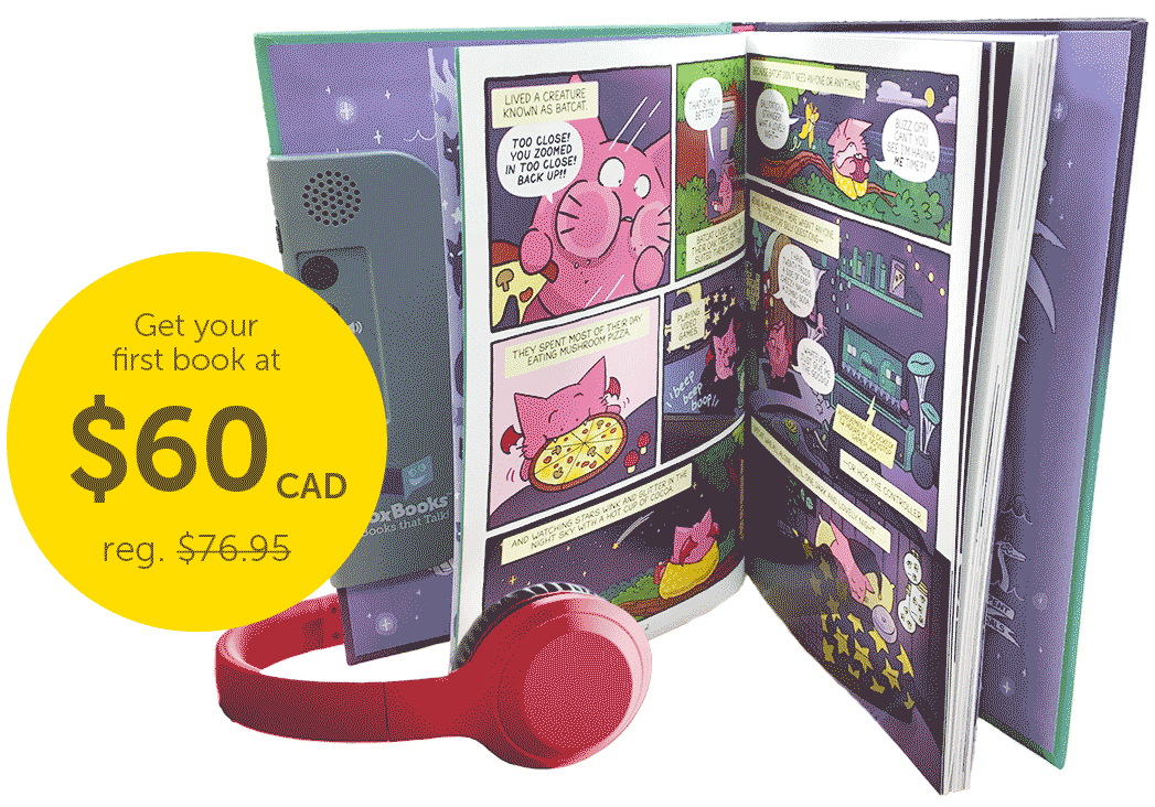VOX Book with headphones Get your first VOX Book at $60 CAD. Reg price $76.95